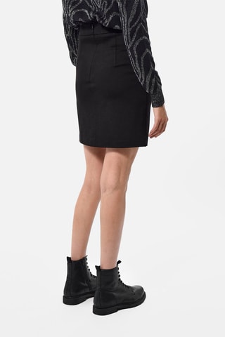 Jupe droite taille haute Naked - Noir