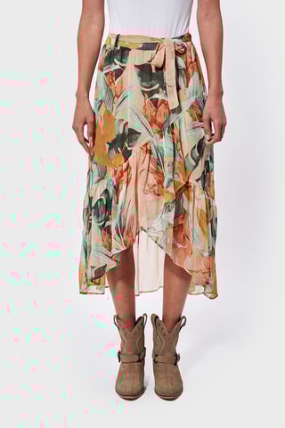 Jupe plissée taille haute Janne - Orange