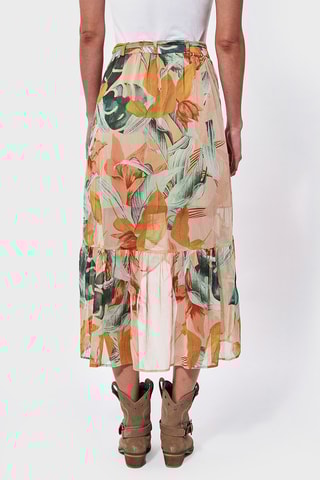 Jupe plissée taille haute Janne - Orange