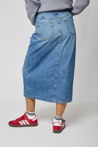 Jupe en jean midi Berti - Bleu