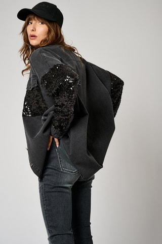 Chemise relaxed Suzy  - Noir