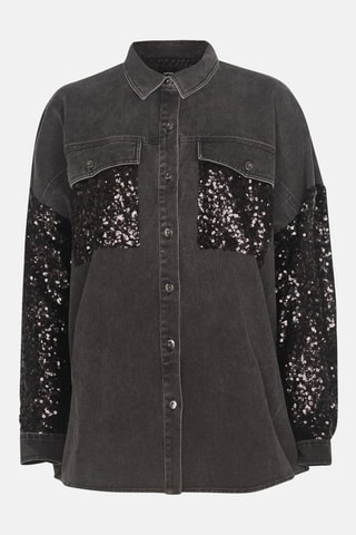 Chemise relaxed Suzy  - Noir