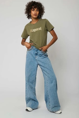 T-shirt en coton biologique Sotic - Kaki