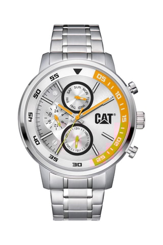 Orologio al quarzo in acciaio - Argentato e giallo