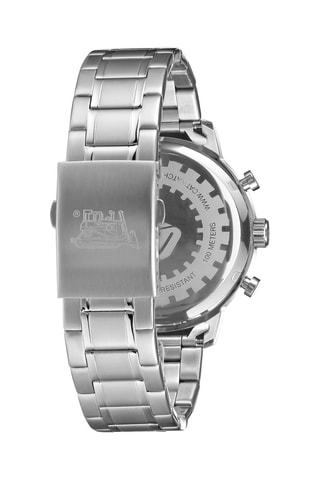 Orologio al quarzo in acciaio - Argentato e giallo