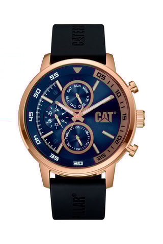 Orologio al quarzo in silicone - Rosa gold e blu