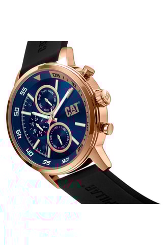 Orologio al quarzo in silicone - Rosa gold e blu