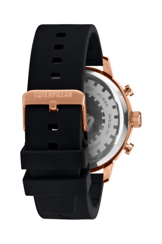 Orologio al quarzo in silicone - Rosa gold e blu