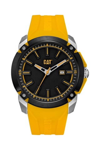 Orologio al quarzo in silicone - Nero e giallo