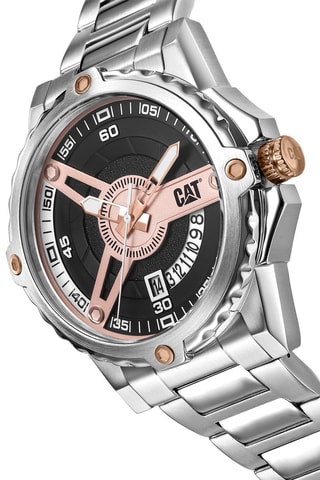 Orologio in acciaio Newport - Argentato e nero