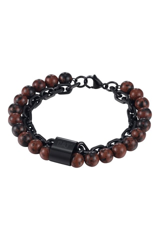 Bracciale - Nero e marrone
