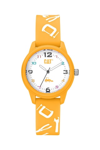 Orologio al quarzo in silicone - Giallo e bianco