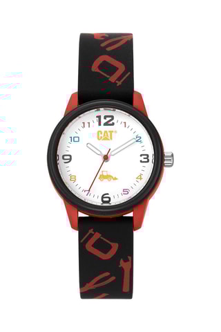 Orologio al quarzo in silicone - Nero e rosso