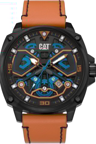 Orologio al quarzo in pelle - Marrone e nero