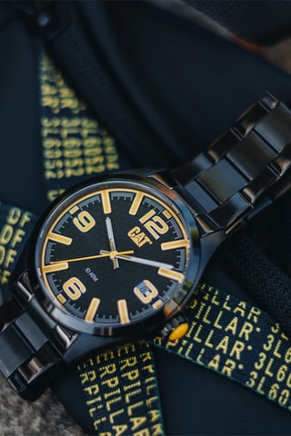 Orologio al quarzo in acciaio - Nero