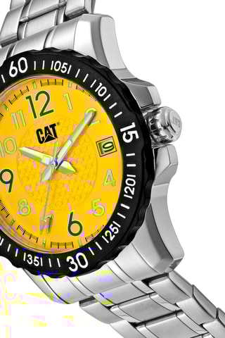 Orologio al quarzo in acciaio - Argentato e nero