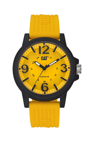 Orologio al quarzo in silicone - Giallo e nero