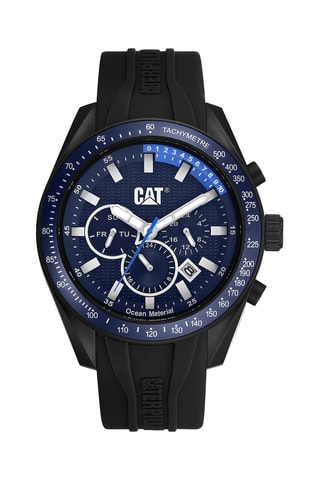 Orologio al quarzo in silicone - Tachimetro - Nero