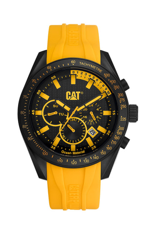 Orologio al quarzo in silicone - Tachimetro - Arancione