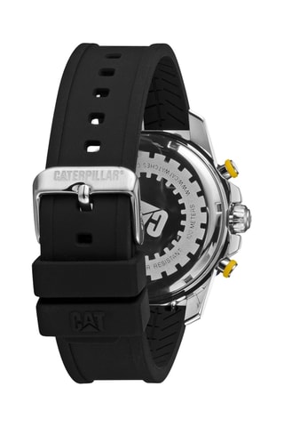 Orologio al quarzo in silicone - Cronografo - Nero e giallo