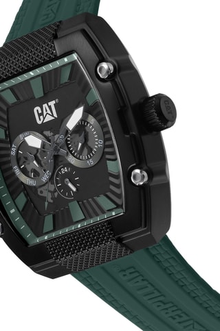 Orologio al quarzo in silicone - Verde scuro e nero