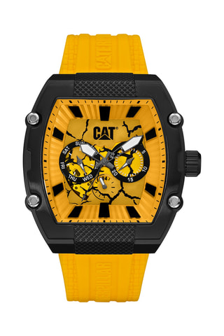 Orologio al quarzo in silicone - Giallo e nero