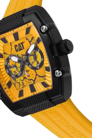 Orologio al quarzo in silicone - Giallo e nero