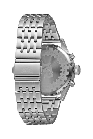 Orologio al quarzo in acciaio - Cronografo - Argentato