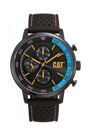 Orologio al quarzo in silicone - Cronografo - Nero