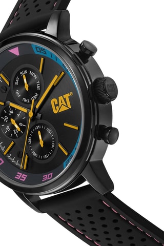 Orologio al quarzo in silicone - Cronografo - Nero