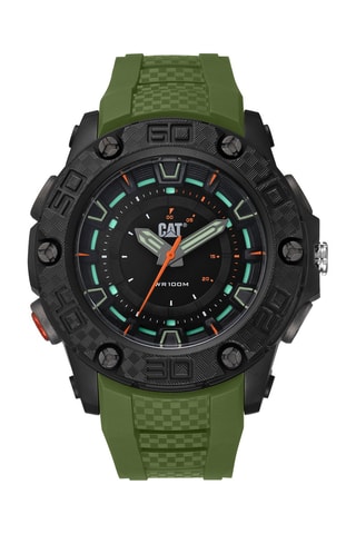 Orologio al quarzo in silicone - Verde e nero