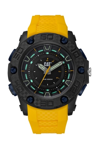Orologio al quarzo in silicone - Giallo e nero