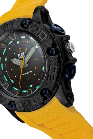 Orologio al quarzo in silicone - Giallo e nero