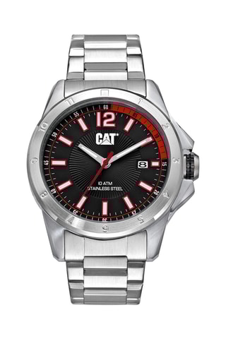 Orologio al quarzo in acciaio - Argentato e nero