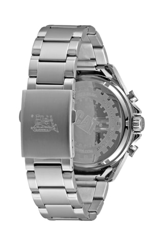 Orologio al quarzo in acciaio - Cronografo - Argentato