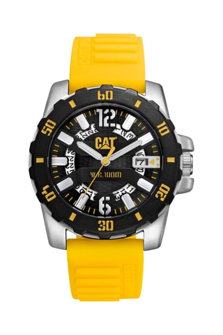 Orologio al quarzo in silicone - Giallo e nero