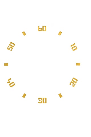 Orologio al quarzo in silicone - Giallo e nero