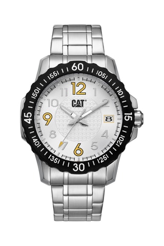 Orologio al quarzo in acciaio - Argentato e nero