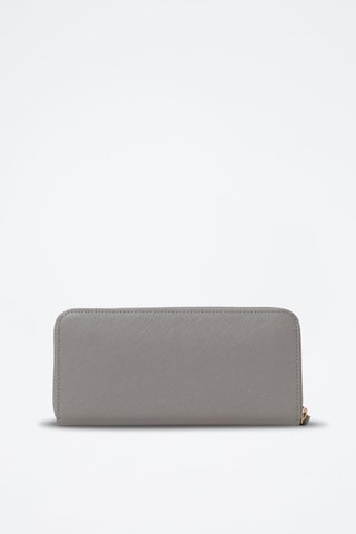 Cartera de piel - Gris