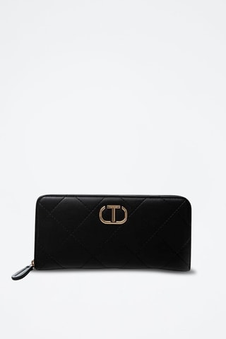 Cartera de piel - Negro