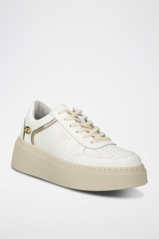 Zapatillas de piel - Blanco