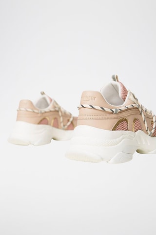 Zapatillas de piel de vaqueta - Rosa empolvado