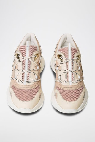 Zapatillas de piel de vaqueta - Rosa empolvado