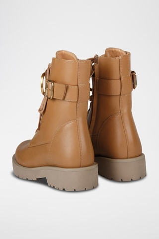 Botines de piel - Camel