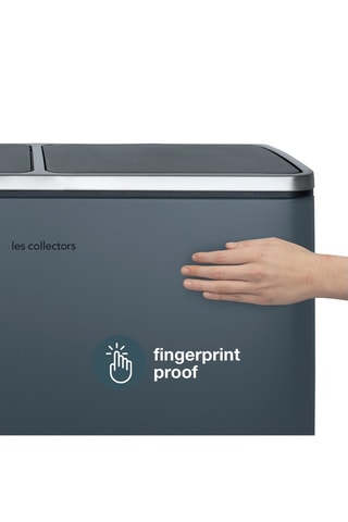 Cubo de basura con pedales y 2 compartimentos  - 60 l