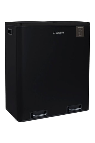 Cubo de reciclaje con pedales de acero inoxidable - 2 x 30 l