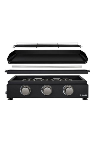 Plancha de gas - 3 quemadores