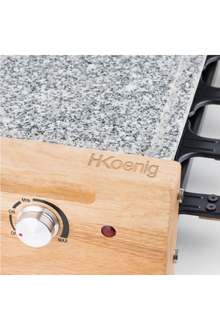 Raclette con placa de piedra - 8 personas - Reacondicionado - Grado A