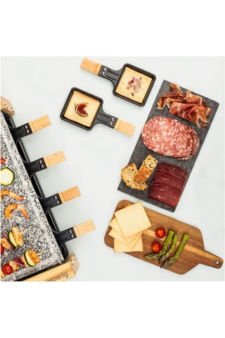 Raclette con placa de piedra - 8 personas - Reacondicionado - Grado A