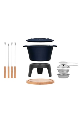 Fondue de metal fundido esmaltado - Para 4 personas - 1,2 l